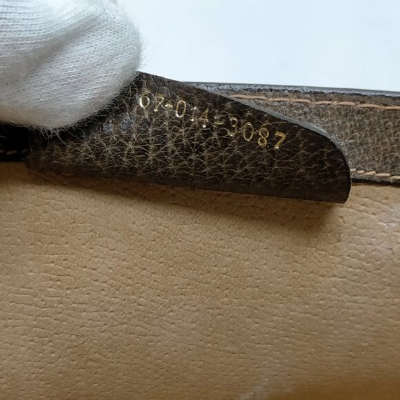 Authentic Gucci Vintage Clutch Bag Sherry Line Brown PVC mn334-113025 - Picture 15 of 16